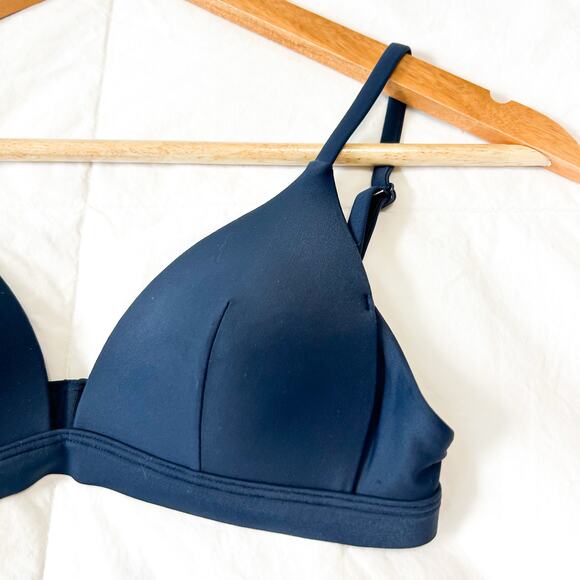 Lululemon Waterside Navy Swim Bikini Top A Cup Adjustable Straps - Picture 5 of 8